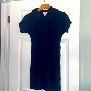 Loft Cowl Neck Short Sleeve Sweater Dress